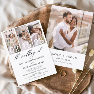 Budget The Wedding of Photo Minimalist Invitation