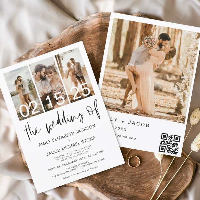 Budget The Wedding of Photo QR code Minimalist (Creator Uploaded)