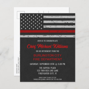 Budget Thin Red Line Firefighter Retirement