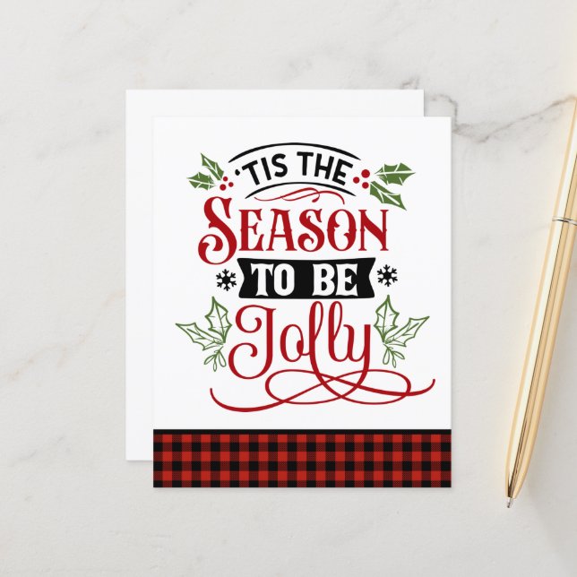 Budget Tis the Season to be Jolly Christmas (Front/Back In Situ)