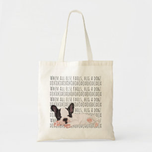 Budget Tote Bag Hug a dog FURRY Puppy