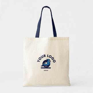 Budget Tote - Natural & Navy Bag
