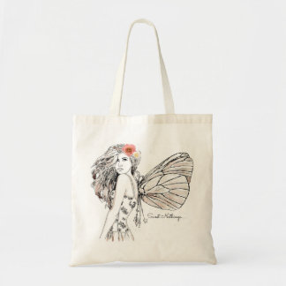 Budget Tote - Shadow Fairy with Flower in Her Hair Bag