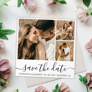Budget Trendy Script Photo Save The Date Print