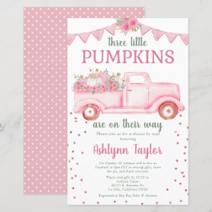 Budget Triplets Pink Little Pumpkin By Mail Shower