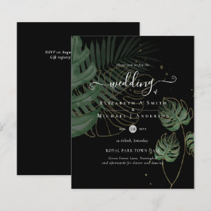 BUDGET Tropical Island Palm Leaves Beach Wedding