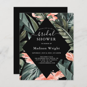 Budget Tropical Palm Black Bridal Shower
