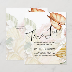 BUDGET Tropical Pampas Grass Terracotta Wedding