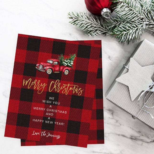 Budget Truck & Buffalo Check Merry Christmas   (Creator Uploaded)