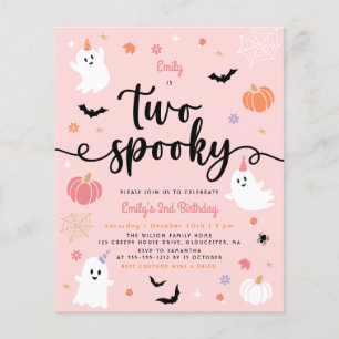 Budget Two Spooky Halloween Ghost 2nd Birthday
