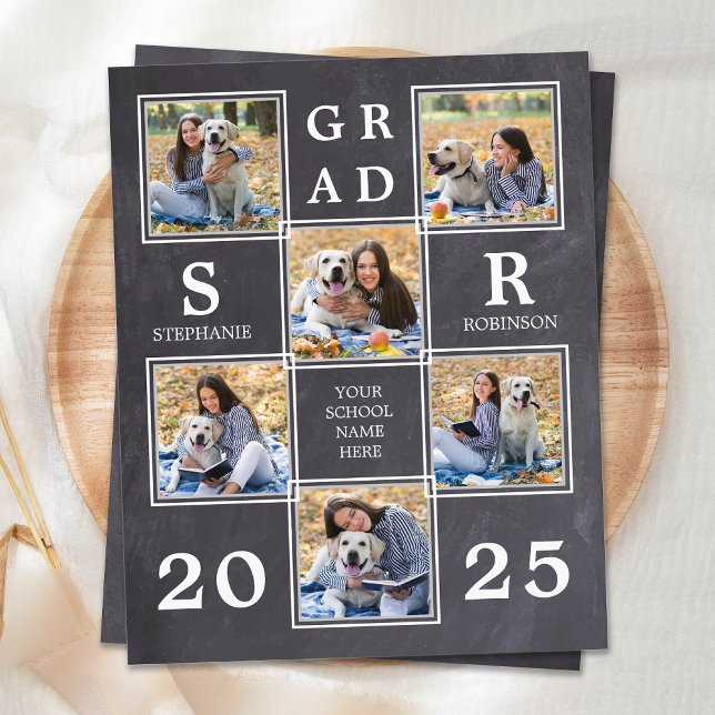 Budget Unique Photo Collage Graduation Invitation (Creator Uploaded)