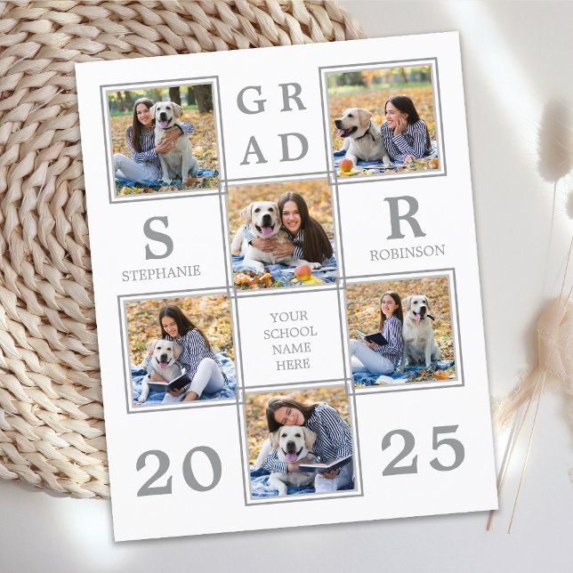 Budget Unique Photo Collage Graduation Invitation (Creator Uploaded)