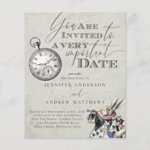 Budget Vintage Alice in Wonderland Wedding 