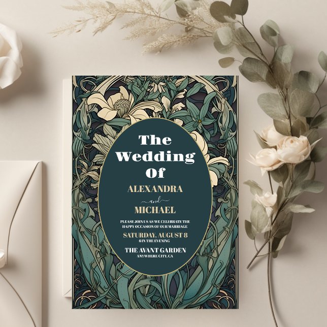 Budget Vintage Floral Art Nouveau Wedding (Creator Uploaded)
