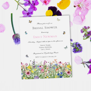 Budget Watercolor Floral Summer Bridal Shower