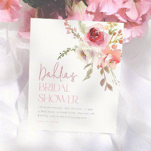 Budget Watercolor Flowers Garden Bridal Shower