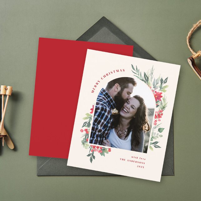 Budget Watercolor Foliage Photo Arch Christmas (Creator Uploaded)