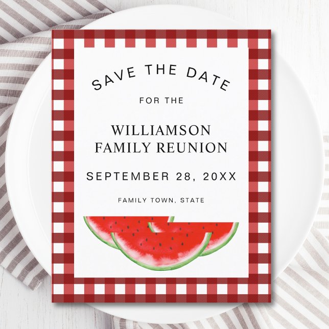  Budget Watermelon Family Reunion Save The Date (Creator Uploaded)