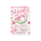 Budget Watermelon Pink Baby Shower Invitation