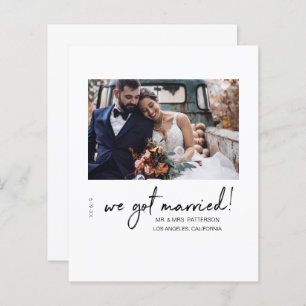 Budget We Got Married Mod Wedding Announcement