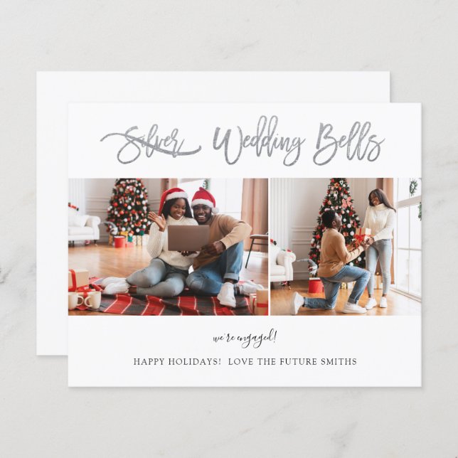 Budget Wedding Bells Multi Photo Engagement WH (Front/Back)