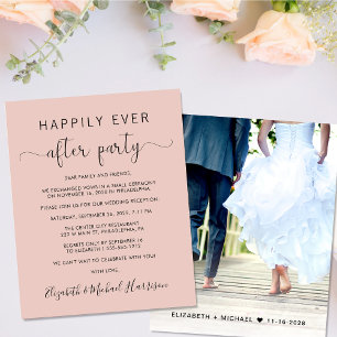 Budget Wedding Blush Happily Ever After Party