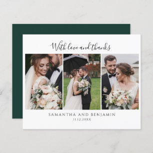 Budget Wedding Day Photo Collage Thank You