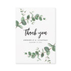 budget wedding eucalyptus green details thank you