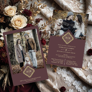 Budget Wedding Initials 2 Photos Lace Elegant