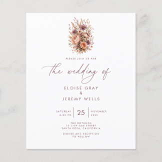 Budget Wedding Invitation | Archer Flyer