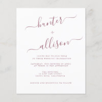 Budget Wedding Invitation  Flyer
