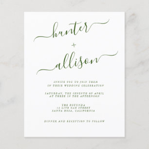 Budget Wedding Invitation  Flyer