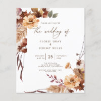 Budget Wedding Invitation | November Flyer