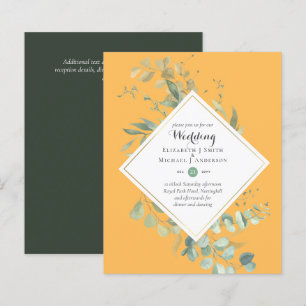 BUDGET Wedding Invitations Greenery Eucalyptus
