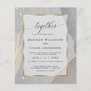 Budget Wedding Modern Splash on Granite