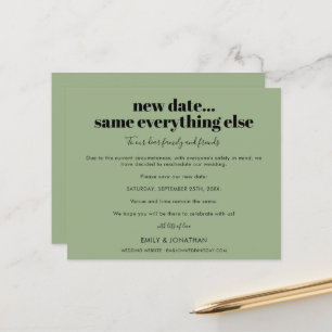 Budget Wedding New Date Same Everything Else Sage