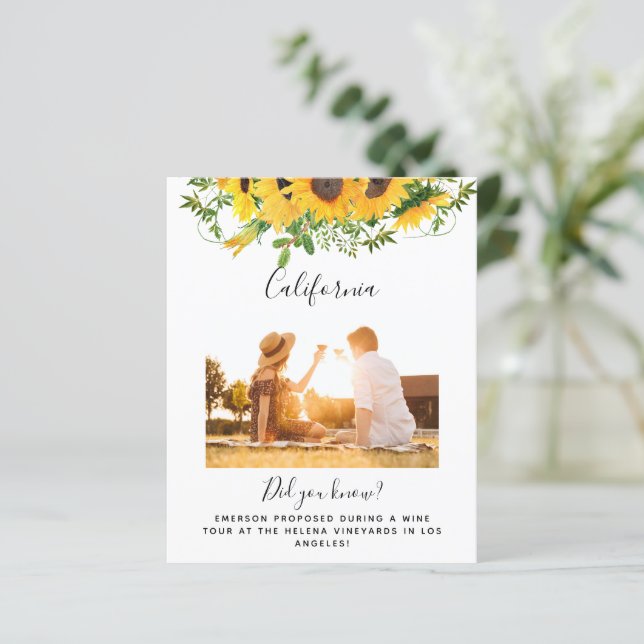 BUDGET Wedding Photo Location Table Number (Standing Front)