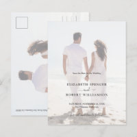 Budget Wedding Photo Save the Date