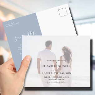 Budget Wedding Photo Save the Date Postcard