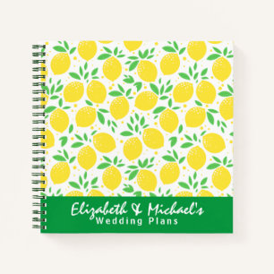 Budget Wedding Planner Personalised Trendy Modern Notebook