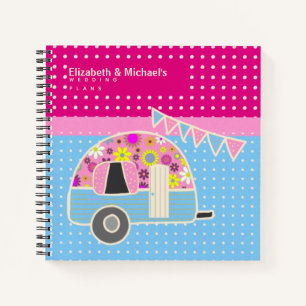 Budget Wedding Planner Personalised Trendy Modern Notebook