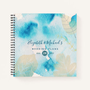 Budget Wedding Planner Personalised Trendy Modern Notebook