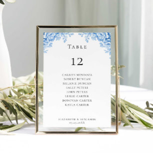 Budget Wedding Seating Chart Table Chinoiserie