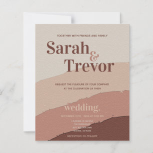 Budget Wedding Stunning 70's Inspired Abstract 