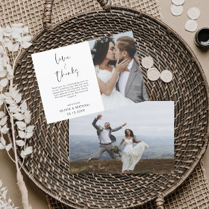 Budget Wedding Thank You Photo Flyer