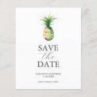 Budget Weddings Save The Date Pineapple