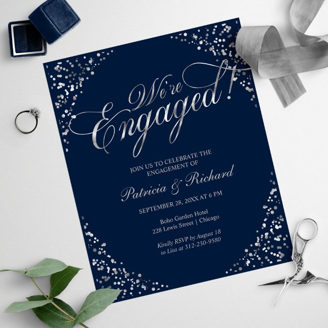 Budget We're Engaged Engagement Party Invitation (Creator Uploaded)