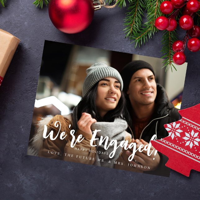 Budget We're Engaged Minimalist H Photo Flyer (Creator Uploaded)