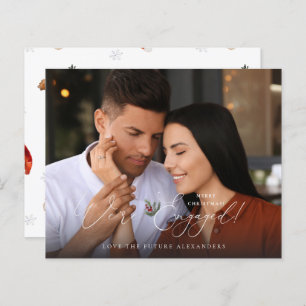 Budget We're Engaged Photo E Holly Berry Holiday C