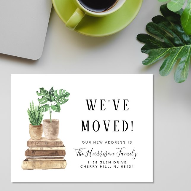 Budget We've Moved Boho Plants Moving Announcement (Creator Uploaded)